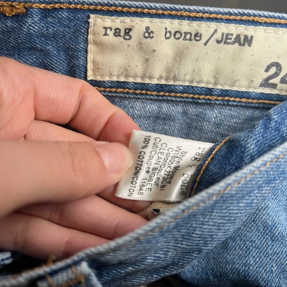 Rag & Bone Denim Mini Skirt Size 24 Vintage Y2K Micro Mini Skirt 2000s - Picture 6 of 8